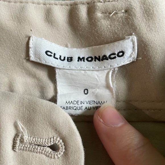Club Monaco beige dress pants - size 0 - Picture 3 of 3